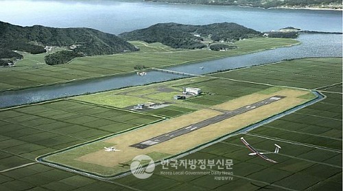 정부가 전남 고흥만 일대에 구축을 추진중인 국가종합비행성능시험장 조감도(사진=고흥군)