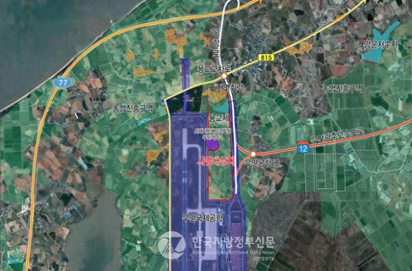 무안 항공특화산단 조성 부지 위치(사진=전남도청)