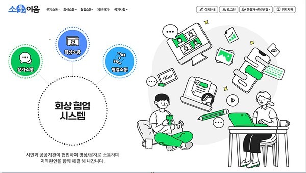 대구시가 전국 최초 개발한 화상 협업플랫폼 ‘소통이음’ 개발도(자료=대구시청)