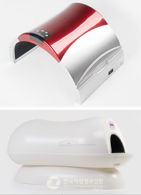 명신메디칼의 대표 제품인 원적외선 의료용 온열기 젠빔(사진 위)과 썬빔(사진 아래)은 국내 관공서에 대량 납품되고 있다(사진=명신메디칼)