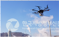 (드론 대기오염측정=영산강환경청)