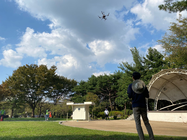 성남시는 국토교통부(장관 원희룡) 주최, 항공안전기술원(원장 이대성) 주관 ‘2023년 드론 실증도시 구축사업’ 공모에 최종 선정됐다. (사진=성남시청)