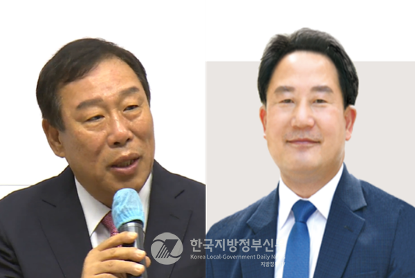 세종특별자치시에서 집행부와 시의회 간에 ‘출자·출연기관 조례’를 놓고 대법원 소송까지 가는 갈등을 빚고 있다. 최민호 세종시장과 상병현 세종시의회 의장(사진=조용원 기자)