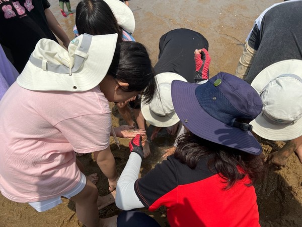 경기도는 도민 대상 해양환경보전 교육과 캠페인으로 이뤄진 해양 환경 보전 인식증진 사업을 추진한다고 24일 밝혔다. 해양환경보전교육 모습 (사진=경기도청)