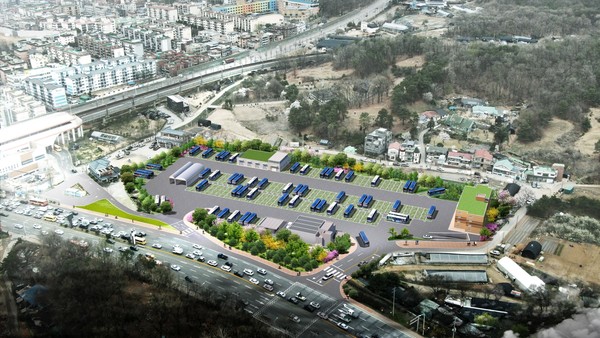 고양특례시(시장 이동환)가 공공교통기반시설을 확충하기 위해 사업비 436억원을 투입해 19,067㎡ 면적에 지하1층~지상4층 규모로 원당버스공영차고지를 조성할 계획이다. 시는 2026년도까지 사업을 완료할 계획이다. 원당 차고지 계획 조감도 (자료=고양시청)