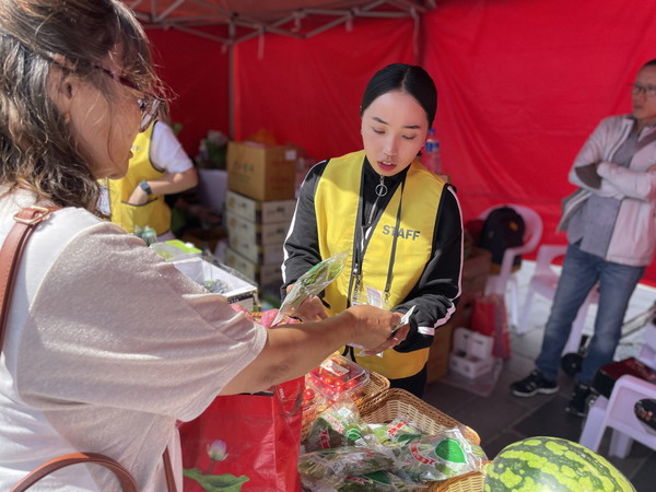 한국-몽골 농수산식품 전시회 현장 모습 (사진=부여군)