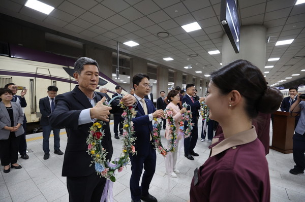 SRT 고속열차 개통행사 모습 (사진=포항시)