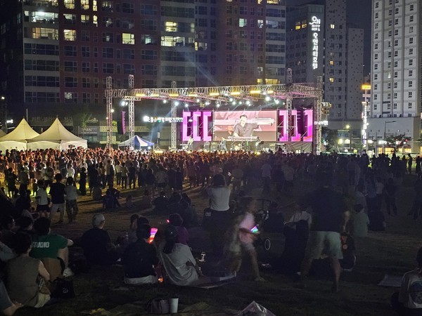 지난 9일 천안시민체육공원에서 충남권에서 열린 최초 인디뮤직 페스티벌 ‘천안 인디뮤직 페스티벌(Music Cloud Festival)’이 진행됐다. (사진=천안시)