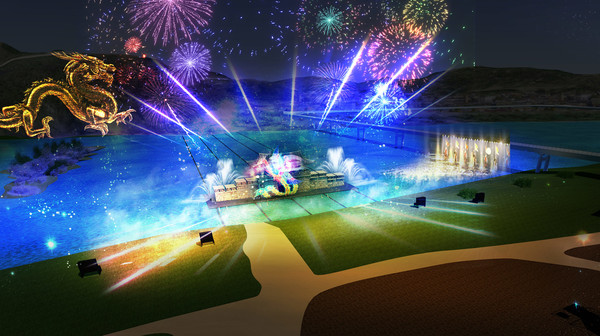 수상멀티미디어쇼 모습 (사진=백제문화제재단)