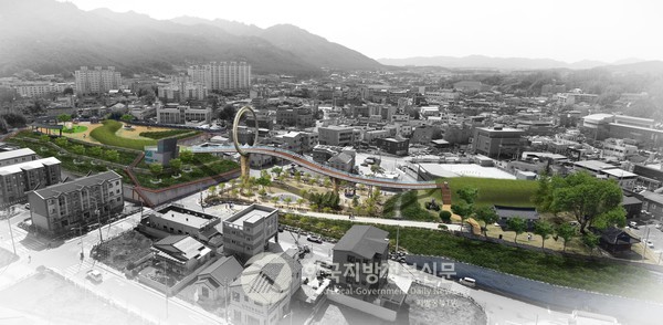  영암군은 ‘달맞이공원 조성’ 등 사업을 연결해 영압읍의 도시중심기능을 회복하고 과거의 영광을 부활한다.(사진=영암군청)