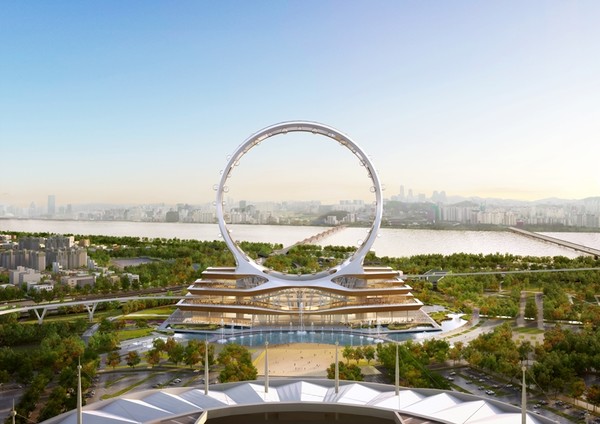 대관람차를 지상 40m까지 들어 올려 탁 트인 경관을 최대한 확보했다. (투시도=서울시)