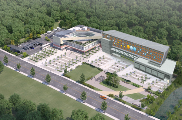 계룡시(시장 이응우)는 국립군사박물관 건립을 위해 전 국민 대상 설문조사에 나선다고 밝혔다. 군사박물관 조감도 (자료=계룡시)