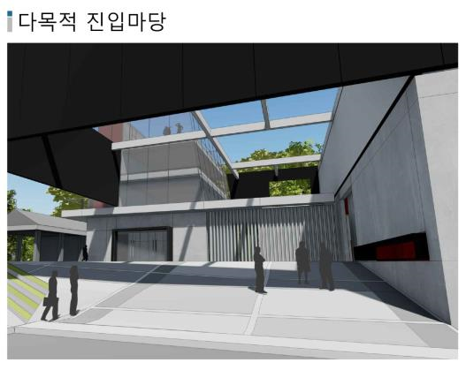 실화재 훈련장은 실제 화재 상황을 구현하고 화재 진행단계별 화염과 열, 연기의 움직임을 직접 관찰하고 이해하면 효과적인 화재 진압방법을 익힐 수 있는 전용훈련 시설을 말한다. 조감도 (자료=서울시)