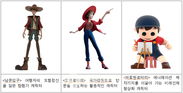 인공지능(AI)이 디자인한 것을 실제로 제작하여 설치한 국내 첫 사례인 ‘K-디즈니 순천’ 캐릭터가 순천만국가정원에 설치되어 화제가 되고 있다(사진=순천시청)