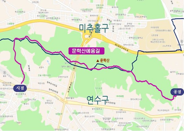 시는 100미터 간격으로 위치정보가 표기된 주소정보 시설을 설치하고, 주소정보 데이터를 주소정보누리집(www.juso.go.kr)를 통해 공공·민간에 제공해 누구나 활용할 수 있도록 할 계획이다. (자료=인천시)