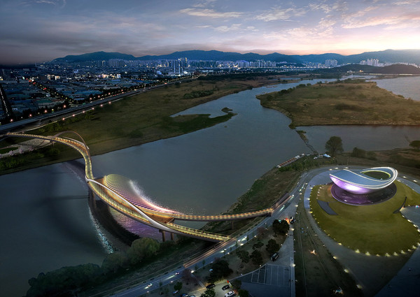 대구시는 2일 디아크 문화관 일원에서 홍준표 대구광역시장, 시의회 및 관련 기관, 시공사 관계자 등이 참석해 ‘디아크 문화관광 활성화 사업’의 기공식을 개최했다. 조감도 (자료=대구시)