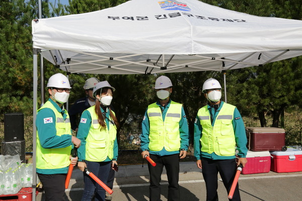 부여군은 전국 최초로 재난 위기 상황에서 현장에 소수 정예팀을 급파하는 신속대응팀을 운영한다고 밝혔다. (사진=부여군)
