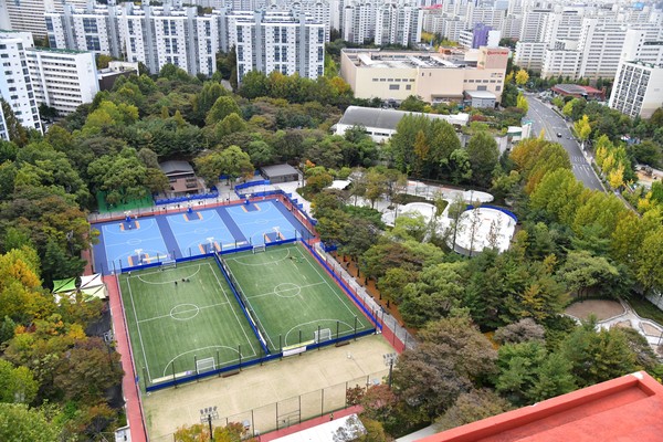 서울 노원구(구청장 오승록)가 청소년들이 마음 놓고 건강한 체육활동을 즐길 수 있도록 '노해 청소년체육시설' 조성을 마치고 개장에 나선다고 밝혔다. (사진=노원구)