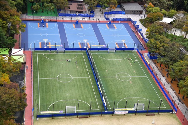 청소년체육시설을 포함하여 노해체육공원 재생사업의 완성을 알리는 개장식은 오는 11월 23일 14시에 개최된다. (사진=노원구)