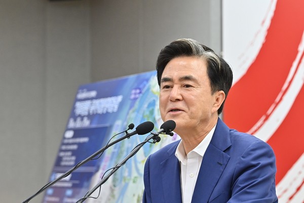 올해 7월, 김태흠 지사는 가로림만이 대한민국 1호 국가해양생태공원으로 지정받을 수 있도록 집중하는 한편, 가로림만 국가해양생태공원에 대한 더 큰 그림을 그리겠다는 뜻을 내놨다. (사진=김지수 기자/충남도청)