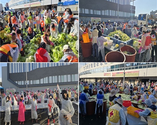 이상근 고성군수는 “제18회 이웃사랑 김장 나눔 축제는 우리군의 자랑스런 이웃사랑 전통축제로서, 90여 일간의 긴 여정을 빈틈없이 준비해오신 관계자 여러분들의 노고에 감사드리며 축제에 참여하신 970여 명의 자원봉사자분들의 선한 영향력으로 고성군의 건강한 공동체가 유지 발전되고 있음에 존경과 감사를 드린다”고 전했다. (사진=김지수 기자/고성군청)