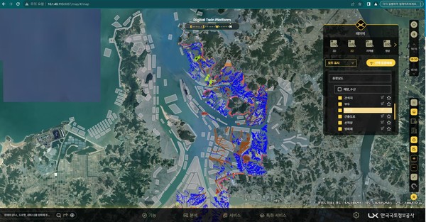 충남도가 유네스코 세계자연유산 등재를 추진 중인 서산 가로림만을 체계적으로 보존·활용하기 위해 전국 최초로 디지털 갯벌 지도를 구축했다. (자료=충남도청)