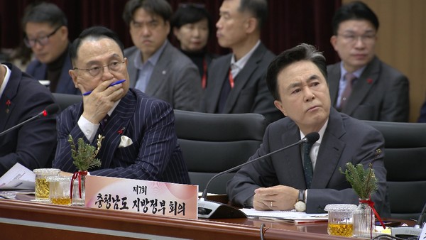 김태흠 충남도지사는 “스페인은 구겐하임 미술관 하나로 12만개의 일자리 창출과 연간 100만명 이상의 관광객 방문 성과를 거뒀다”며 “앞으로의 도시 건축은 문화 창조로서 새로운 경제 발전 동력원이 될 것”이라고 강조했다. (사진=김지수 기자/충남도청)