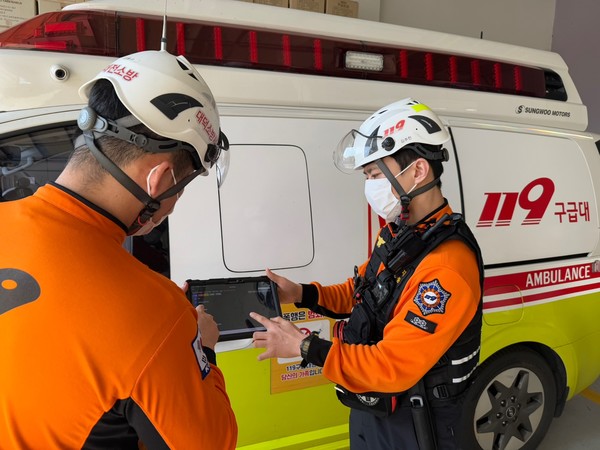 대전소방본부는 오는 24일부터 ‘119구급 스마트 시스템’을 도입해 구급 현장에서 환자의 이송 병원을 더욱 신속하게 정확하게 선정한다. (사진=김지수 기자/대전시청)