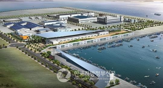 목포시는 올 1분기 김 수출액이 3032만 달러로 지난해 같은 기간 대비 42.8% 증가하며 2년 연속 전국 1위를 차지하며 세계시장에서의 '검은 반도체' 수출 열풍을 주도하고 있다. 목포시수산식품수출단지.(사진=조용원 기자/목포시청)