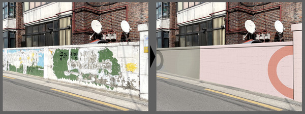 서울 도봉구(구청장 오언석)가 단순한 페인트 보강이나 리터칭 수준을 넘어, 벽화가 만들어냈던 과거의 이미지와 색채를 완전히 새로 고쳐 도시 전반의 통일감을 회복하겠다는 과감한 발상 전환을 시작했다. (사진=김미숙 기자/도봉구청)