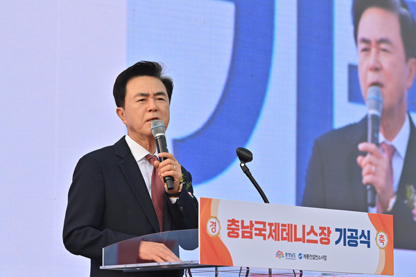 김태흠 충남도지사는 “충청 유일의 국제 규격 경기장인 만큼, 하계세계대학경기대회가 끝나도 각종 국제대회와 전국 대회를 유치해 세계에 충남을 알리고 충남 체육의 새로운 미래를 열어갈 것”이라고 강조했다.  (사진=박상대 기자/충남도청)